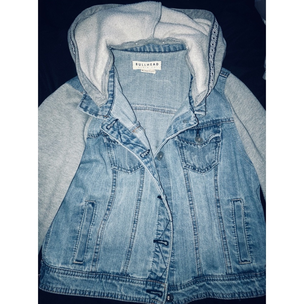 BULLHEAD DENIM SWEATER JACKET